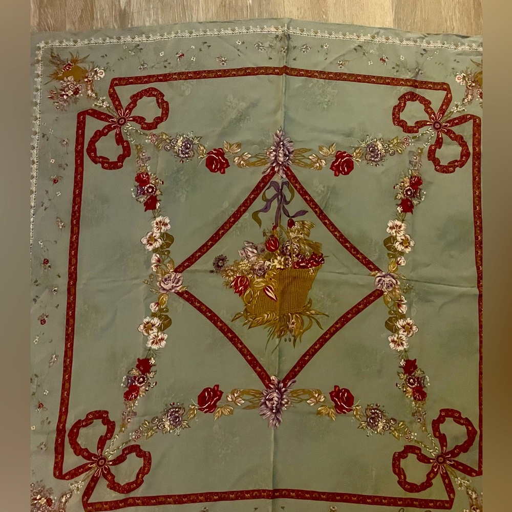 Nina Ricci Floral Embroidered Scarf